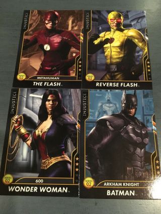 Injustice Arcade Game Series 2 Mystery Cards,  Metahuman & Reverse Flash,  2,
