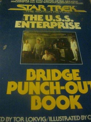 Star Trek The Motion Picture The Uss Enterprise Bridge Punch - Out Book 1979