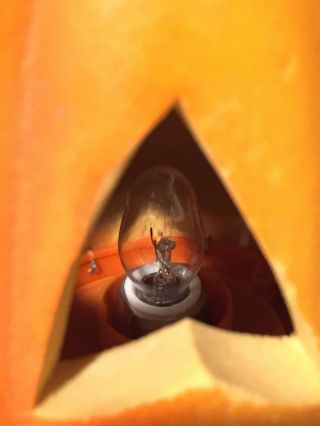 Rare Light Up Jack - O - Lantern Pumpkin w/ Black Cat Cord 1996 3