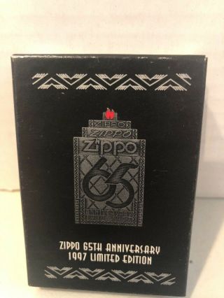 Zippo 65 Anniversary 1997 Edition Box (empty Box) Stock 420