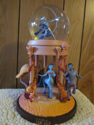 Disney Fantasia Light Up Musical Snowglobe,  Been Displayed,  But Has Box