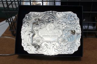 NIB Montana Silversmiths Belt Buckle Silver Gold Filagree Horse 25815 - 909$Save$ 3