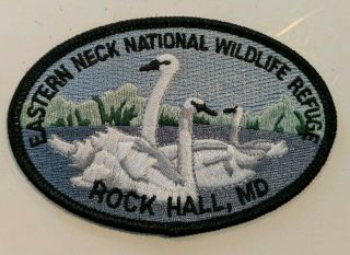 Vintage Rock Hall Md Eastern Neck National Wildlife Refuge Patch Maryland