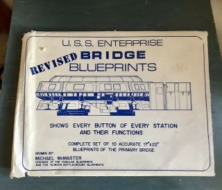 Vintage Star Trek U.  S.  S.  Enterprise Bridge Blueprints.