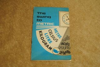 Vintage Pamphlet The Swing To Metric Moving Metric Gm General Motors Personnel