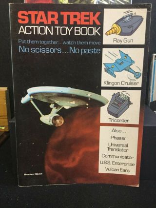 Star Trek Action Toy Book Vintage 1976