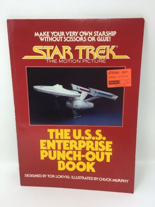 Complete Star Trek Tos Uss Enterprise Ncc - 1701 Punch - Out Book Paper Model