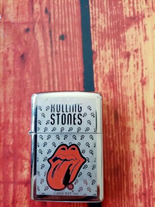 Rolling Stones Zippo 2008 Back Of Zippo Scrached See Pictures Perfect