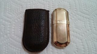 Vintage Marlboro Brass No 6 Lighter In Pouch