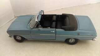 1:18 Sunstar 1963 Chevrolet Nova Ss Convertible Light Blue Diecast