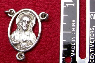 Carmelite Nuns Rare Vintage French Sterling Catholic Scapular Centerpiece Medal