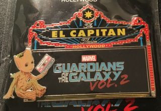 Disney Dssh El Capitan Marquee Marvel Guardians Of The Galaxy Vol.  2 Le 300 Pin