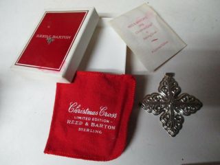 1978 Reed & Barton Sterling Silver Christmas Ornament