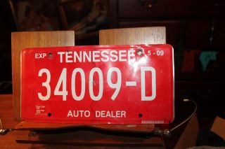 Tennessee License Plate Auto Dealer March 2009 34009 - D
