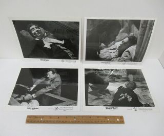 (4) Vintage 1958 (8x10) Lobby Card Photos Horror Of Dracula Hammer Films Wz7333