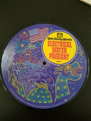 VERY RARE 1973 Disney World Electrical Water Pageant picture disc,  record 6