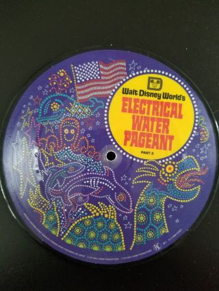 VERY RARE 1973 Disney World Electrical Water Pageant picture disc,  record 7