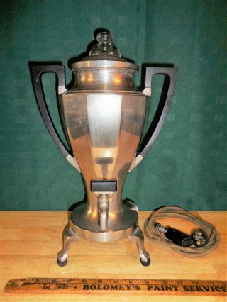 Vintage 1914 Coffee Percolator Landers Frary Clark 9169 Nickel Plate Copper Usa