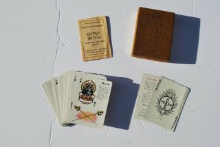 GYPSY WITCH PLAYING CARDS FORTUNE TELLING VINTAGE 2