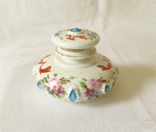Antique 19th Century French Paris Porcelain Painted Scent / Perfume Bottle