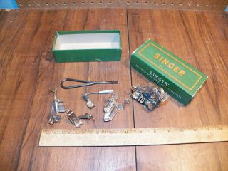 Vintage Singer Featherweight Sewing Machine Attachments 160809 For 221 Machines