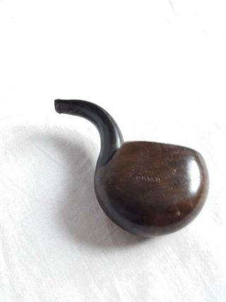 Tobacco Smoking Curved Pipe Wooden Wood Briar " West Pocket "