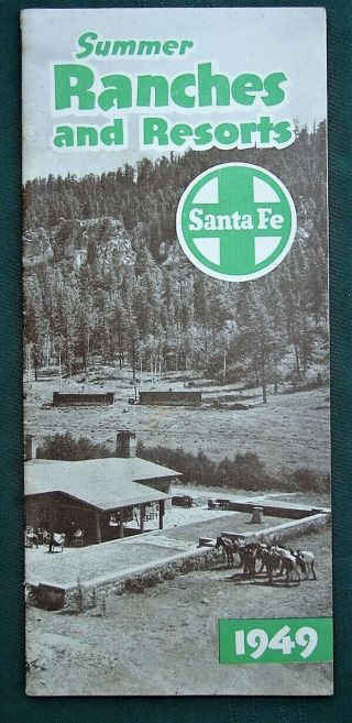 Mexico Arizona Colorado Calif Resorts 1949 Santa Fe Railroad Tourist Booklet