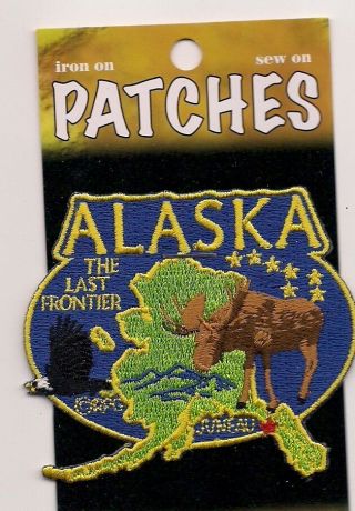 The State Of Alaska Souvenir Patch The Last Frontier Juneau