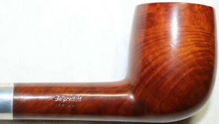Vintage Yorktown Imported Briar Lovat Estate Pipe with Sterling Silver Band EX, 4