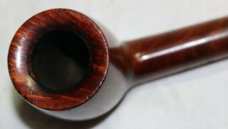 Vintage Yorktown Imported Briar Lovat Estate Pipe with Sterling Silver Band EX, 5