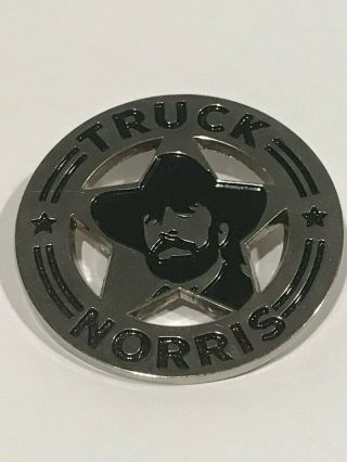 Truck Norris Chuck Norris Silver Tone Metal Pin.