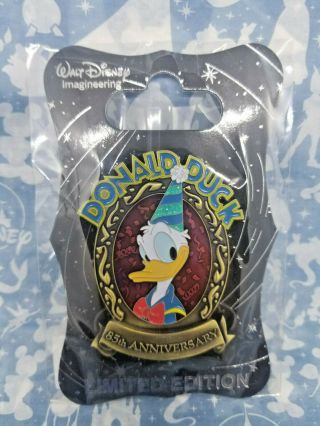 Wdi Disney Donald Duck 85th Birthday Anniversary Gold Frame Le 250 Pin