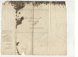 1794 Stampless Folded Letter,  To Monm0uthshire,  Uk,  Ref: Costs