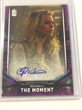 Topps Doctor Who Signature Series Billie Piper As The Moment Auto Autograph