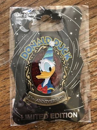 Wdi Disney Donald Duck 85th Birthday Anniversary Gold Frame Le 250 Pin