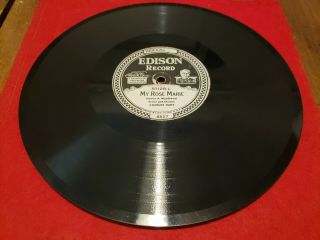 Vintage Antique Edison Diamond Disc Phonograph Record No.  51128 R & L Thick