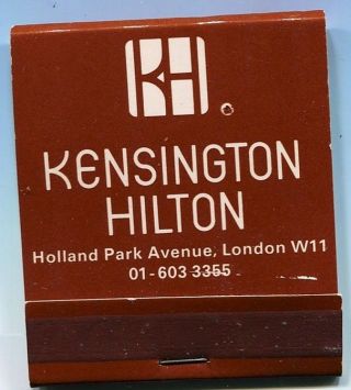 Matchbook @ Kensington Hilton Hotel @ London,  England @ Front Strike @vintage@