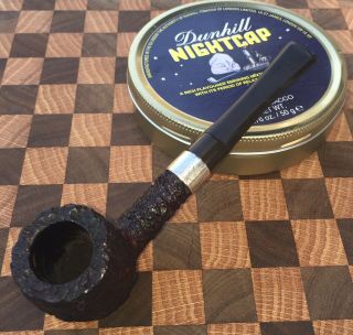 Peterson Donegal Rocky Estate Pipe With Sterling Silver Band And 1970 Hallmarks
