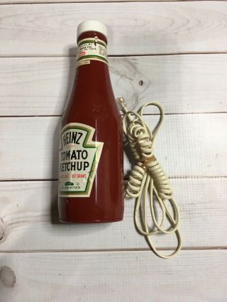 Vintage Heinz Ketchup Bottle Push Button Land Line Telephone