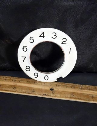 Vintage Ae Automatic Electric Telephone Porcelain Dial Plate Numbers