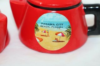 VTG Salt & Pepper shaker set Souvenior Panama City Beach Estate find 2