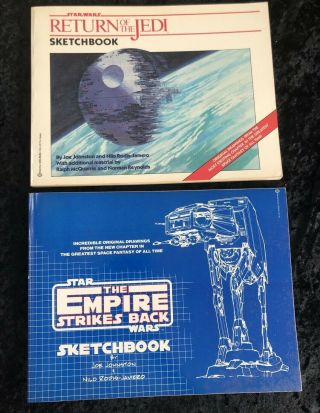 Star Wars Sketchbook Bundle Return & Empire By Johnson Rodis - Jamero 1980 & 1983