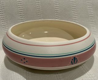 Native American Pottery Bowl Vase - Indian Navajo Signed 14m
