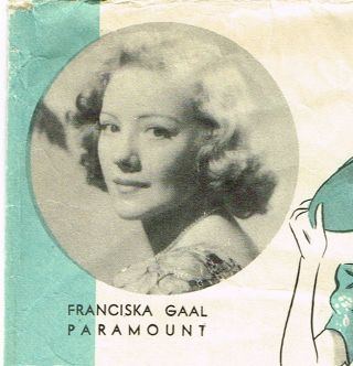 Hollywood 1570: 1930s Vintage Sewing Pattern Starlet Franciska Gall Dress Sz 32B 7