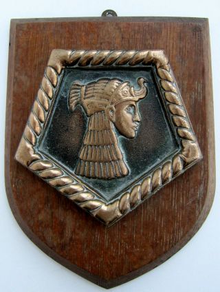 Wwii Hms Cleopatra 1940 - Bronze Ships Crest (boat Badge)
