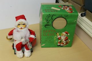 Nmib Vintage Battery Operated Santa Claus Christmas Toy