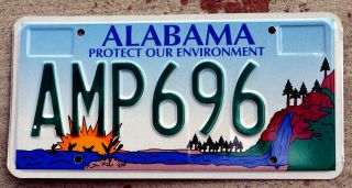 Alabama " Protect Our Environment " License Plate