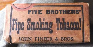 Vintage Five Brothers Pipe Smoking Tobacco Louisville Ky.  The American Tobacco