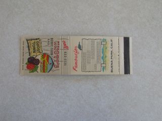 R465 Vintage Matchbook Cover Ca California Knott 