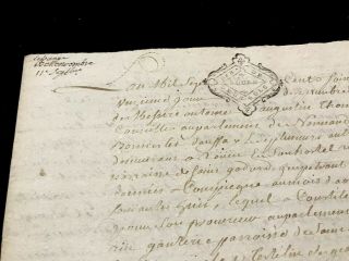 Rare Signed And Handwritten Document 1769
